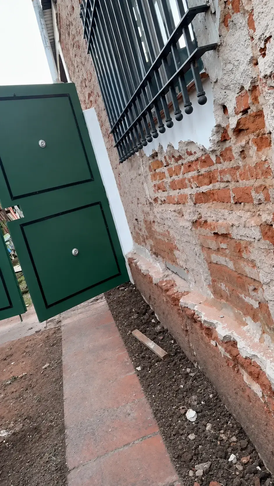 Cochera antes de la remodelación